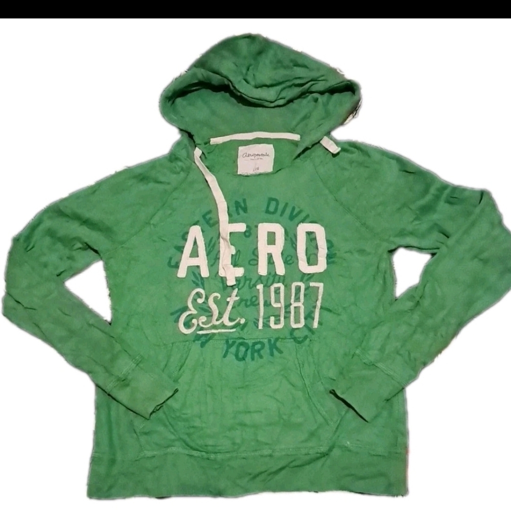Aeropostale Green Sweatshirt with White Lettering